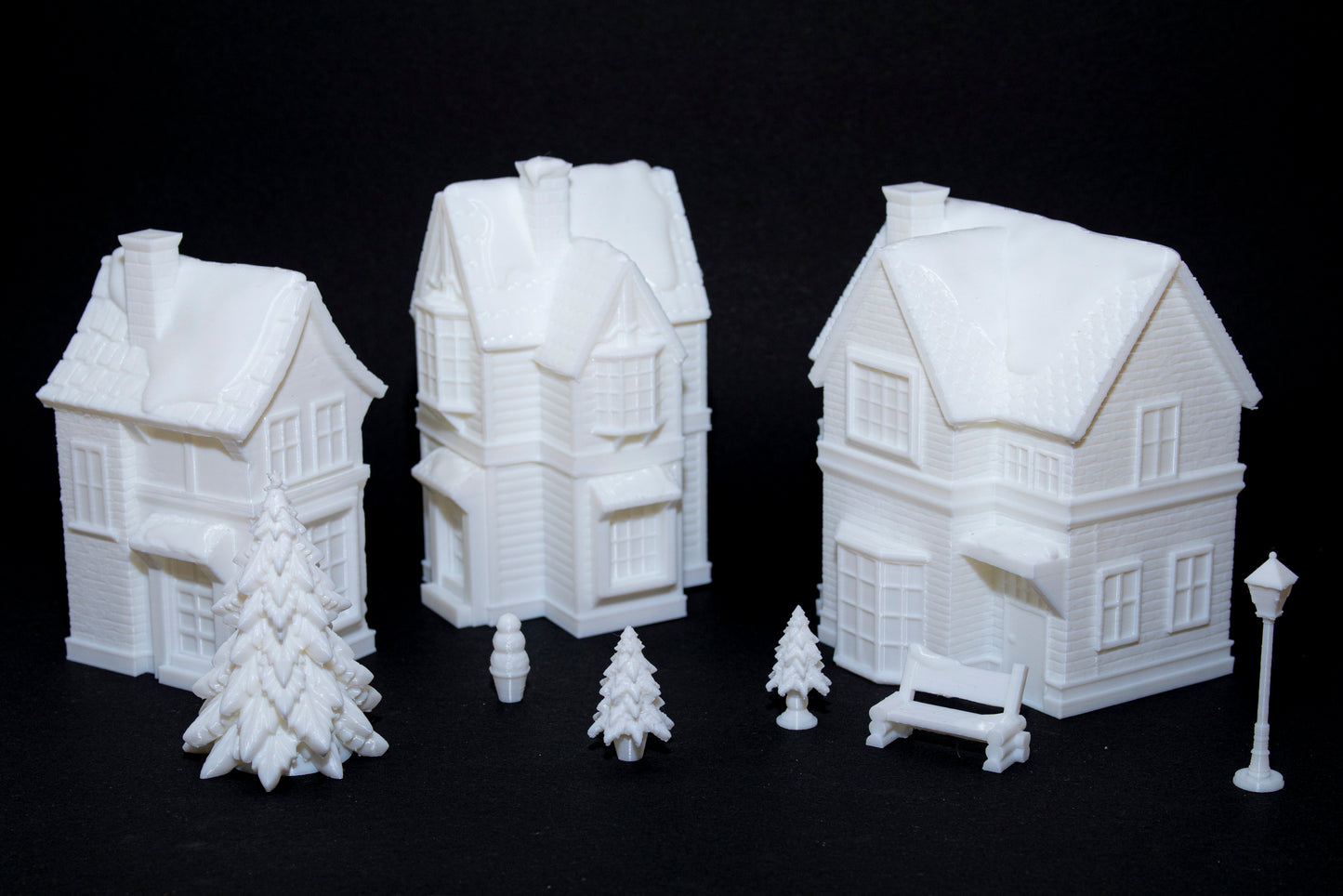 3D coloring book - Christmas village - gift with coloring gnome!