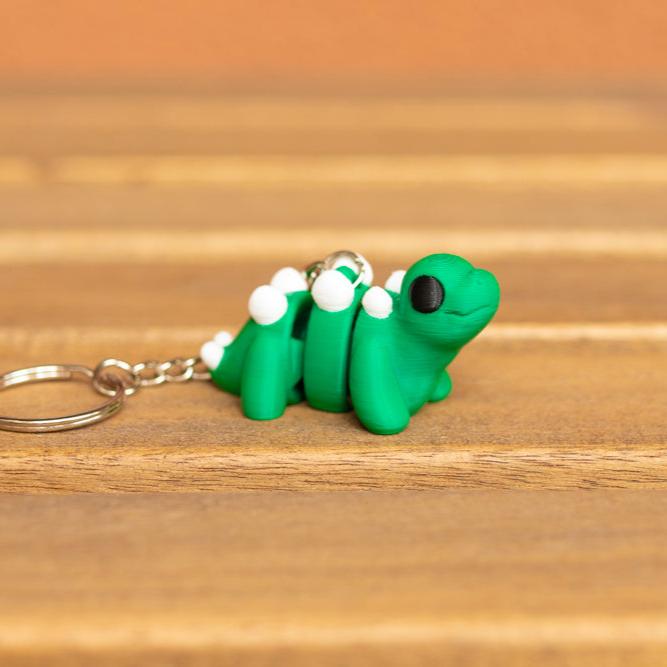 Stegosaurus keychain