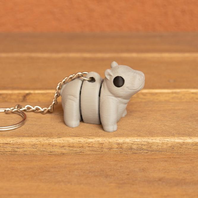 Hippo keychain