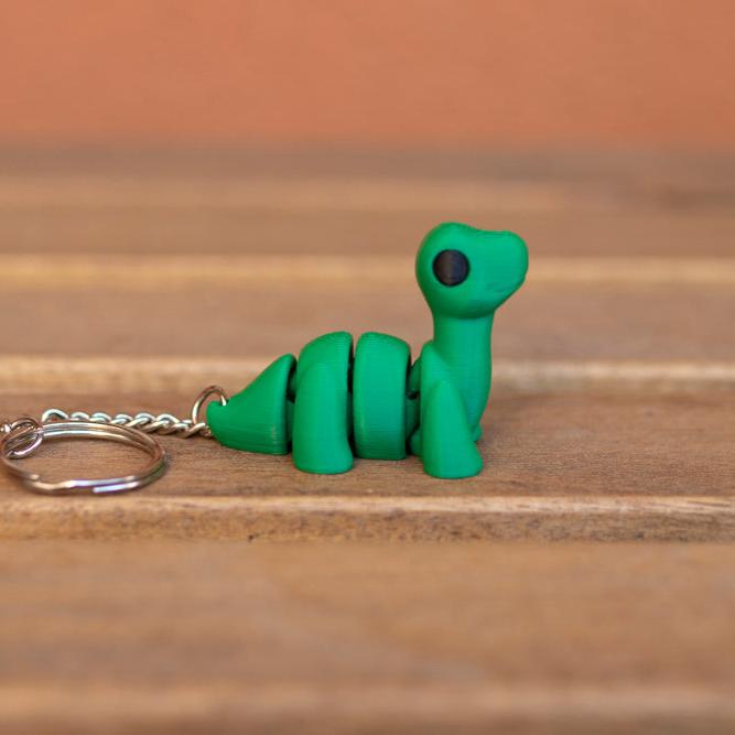 Brontosaurus keychain