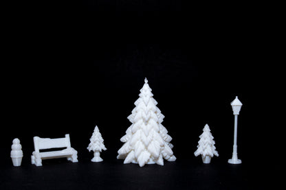 3D coloring book - Christmas village - gift with coloring gnome!